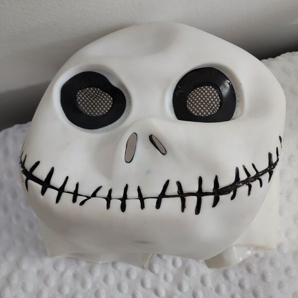 Vintage Halloween Jack Amscan Mask Disney Nightmare Before Christmas Full Face - Picture 10 of 12